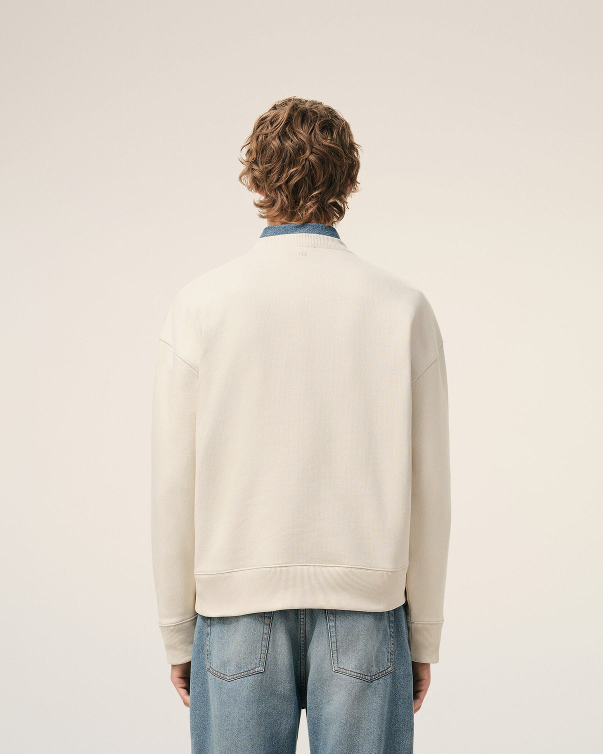 White Cotton Sweatshirt