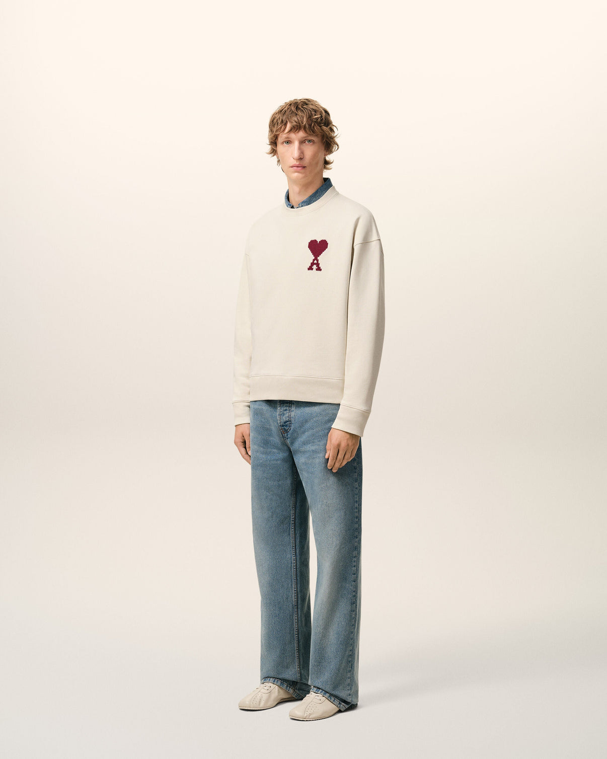 White Cotton Sweatshirt