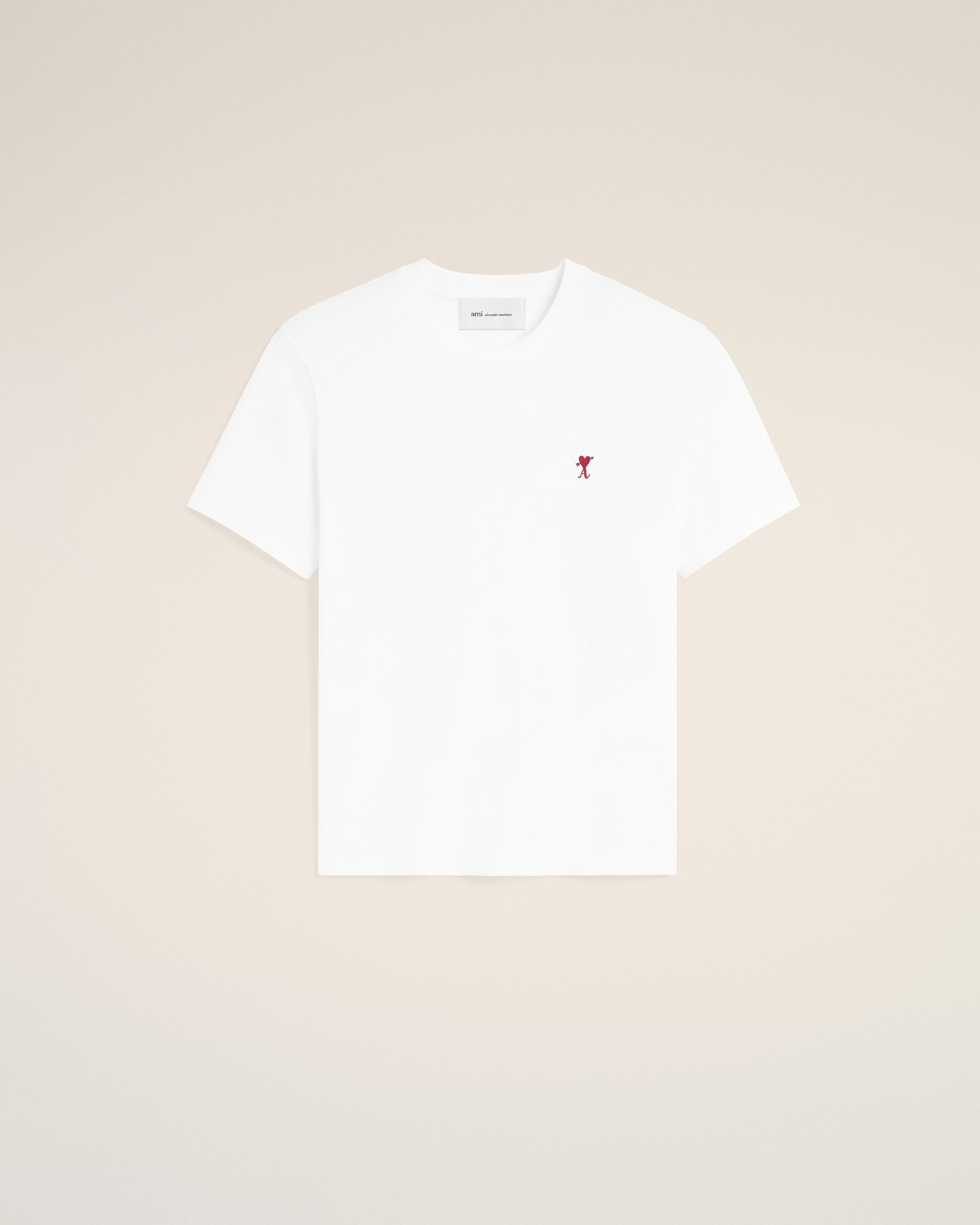 White cotton t-shirt with heart arrow
