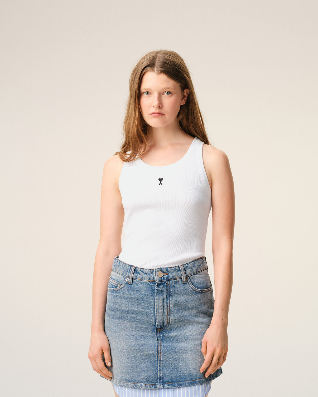 White Cotton Tanktop