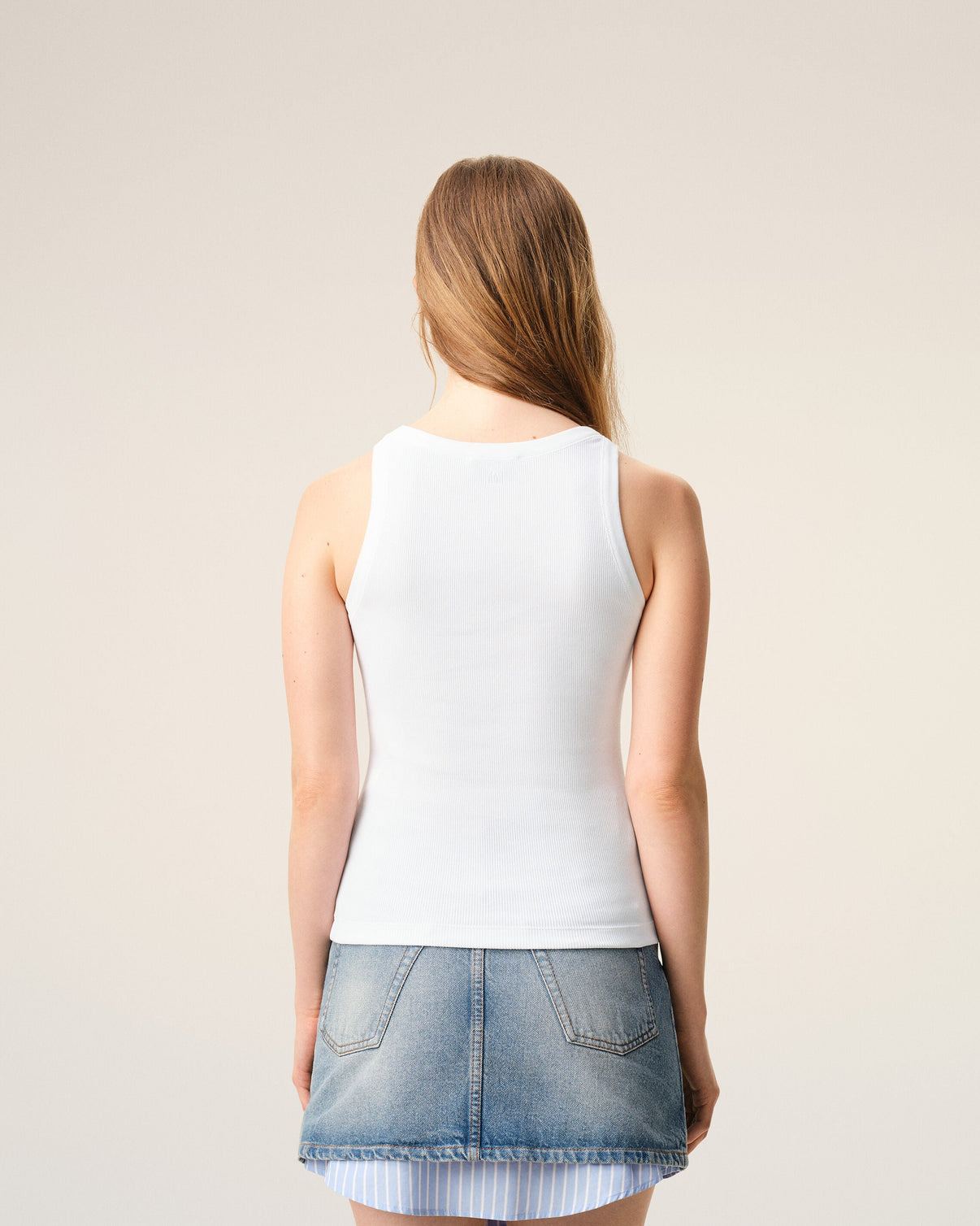 White Cotton Tanktop