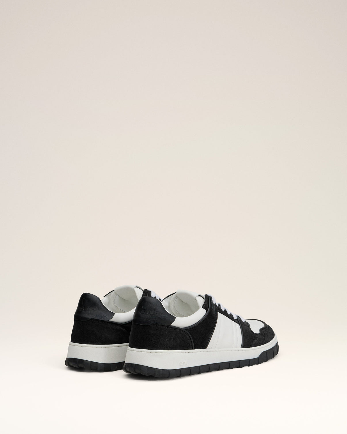 White Leather Low Top Walk Sneakers