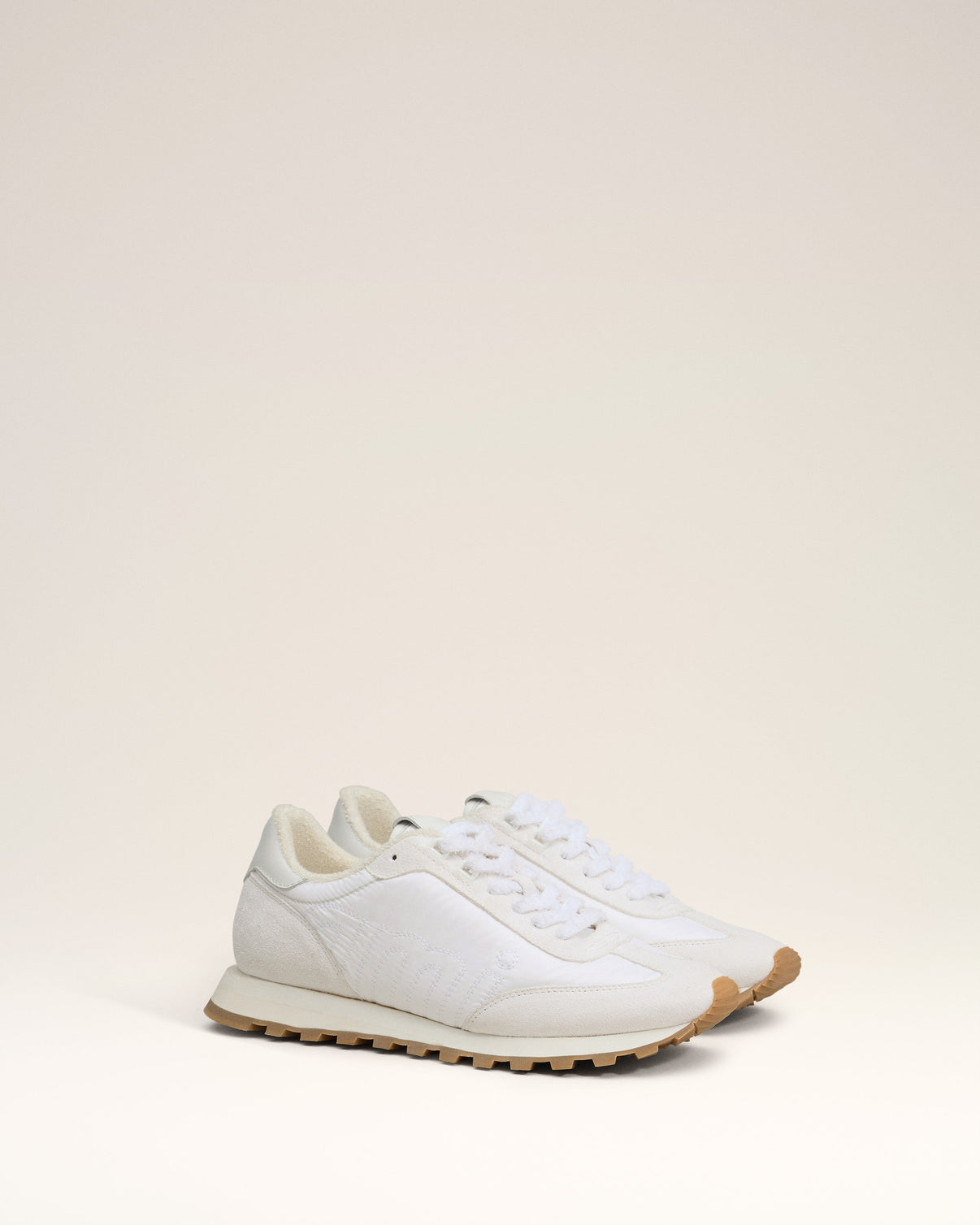 White Nylon New Rush Sneakers