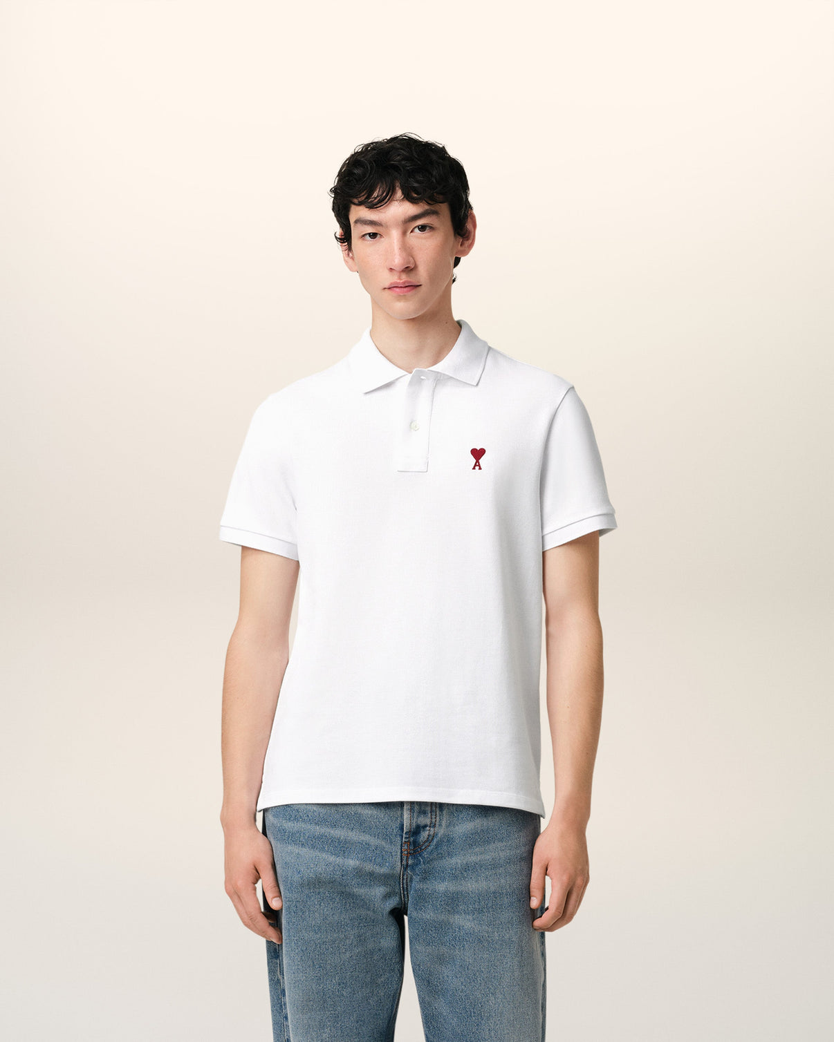 White Organic Cotton Polo Shirt