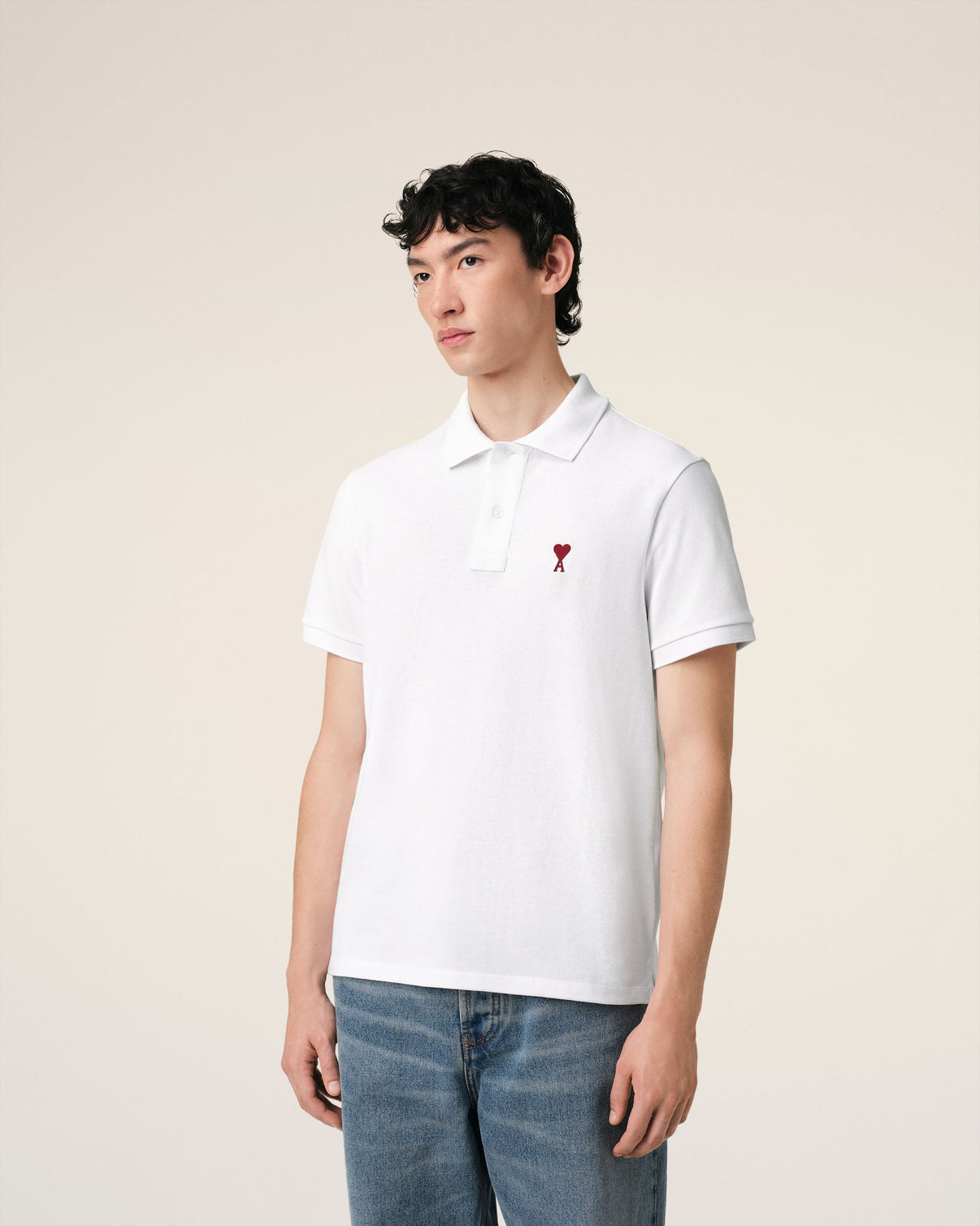 White Organic Cotton Polo Shirt