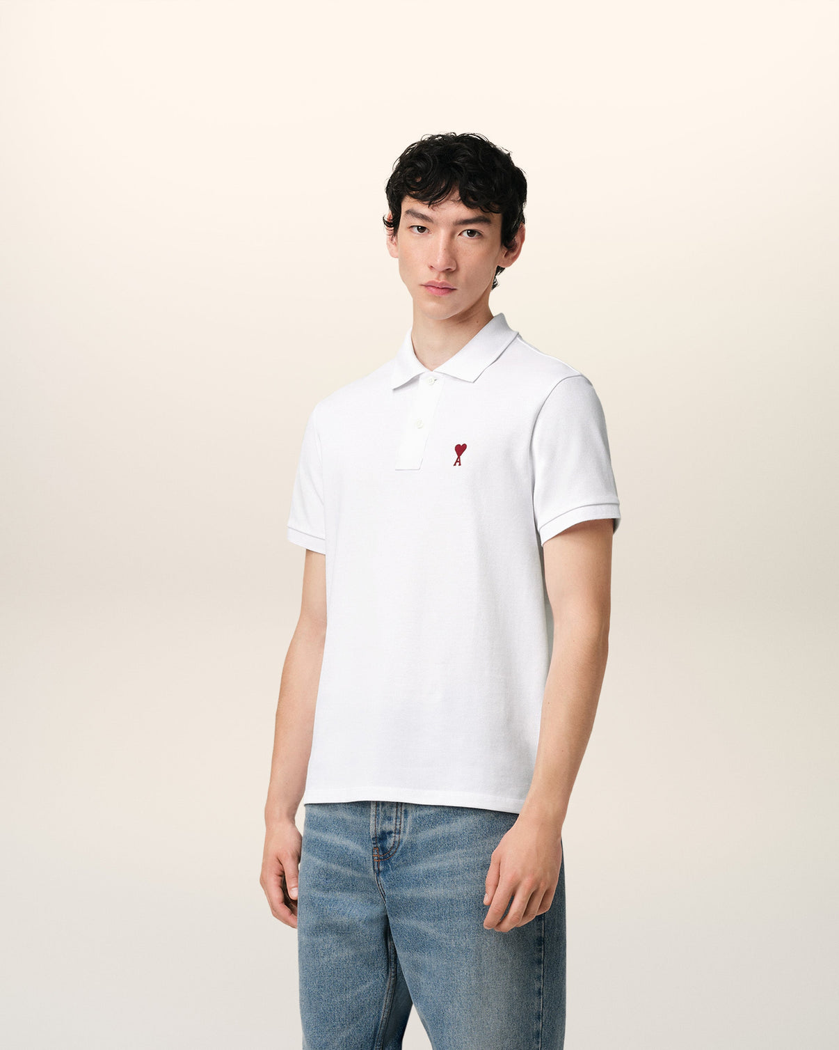 White Organic Cotton Polo Shirt