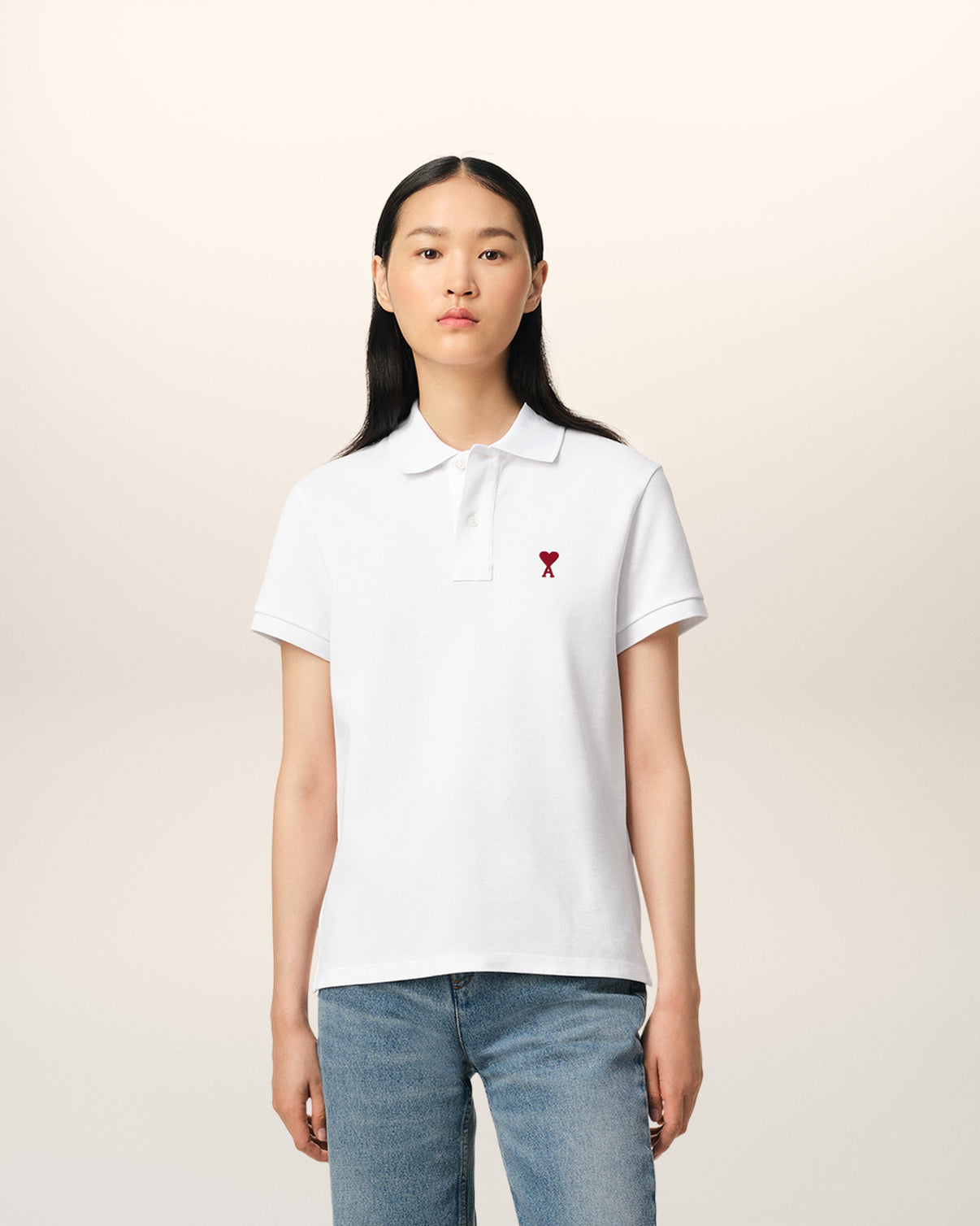 White Organic Cotton Polo Shirt