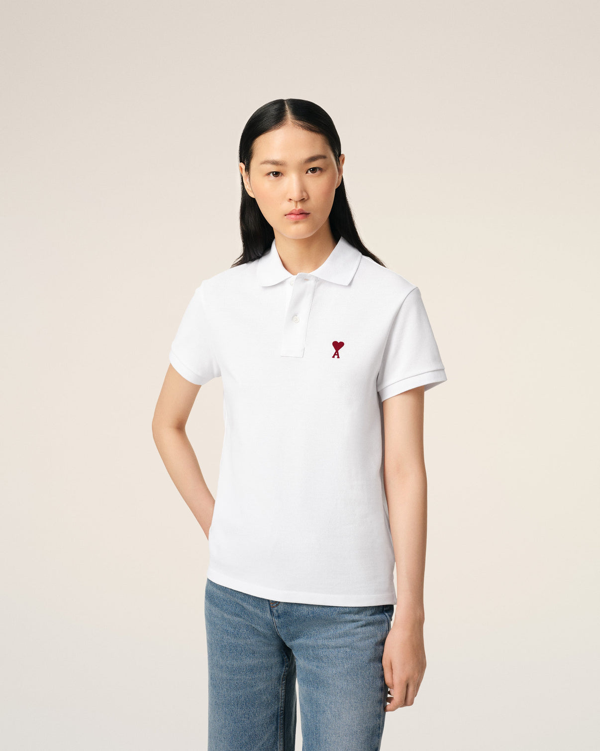 White Organic Cotton Polo Shirt