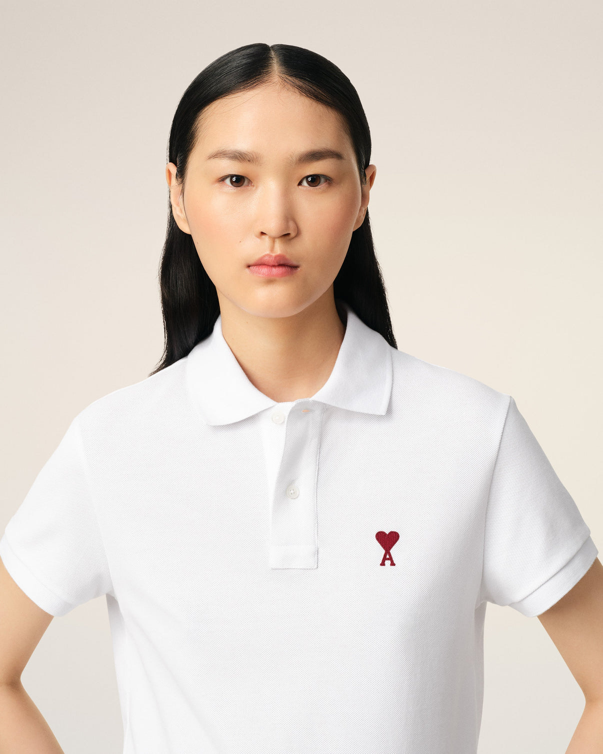 White Organic Cotton Polo Shirt