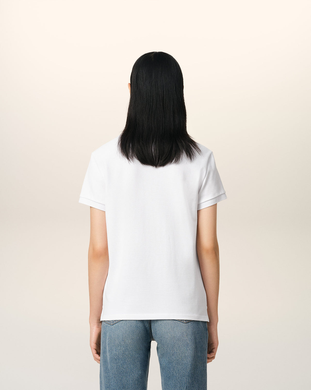 White Organic Cotton Polo Shirt