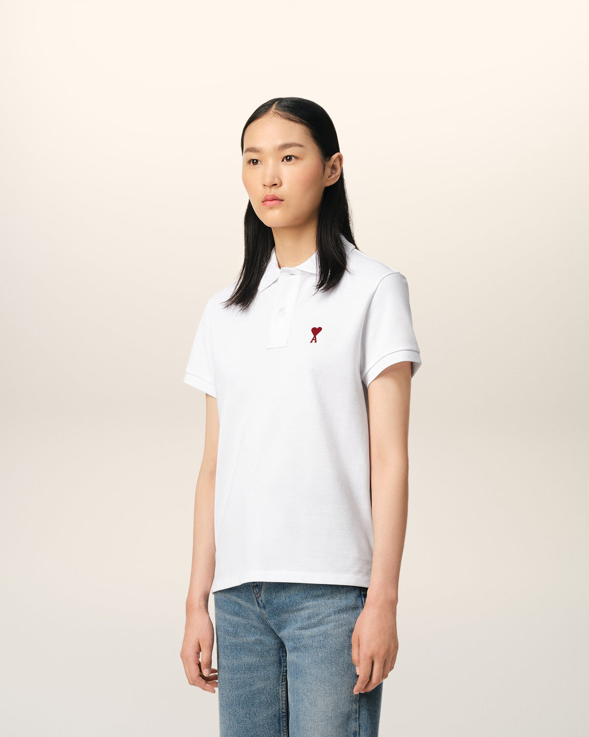 White Organic Cotton Polo Shirt