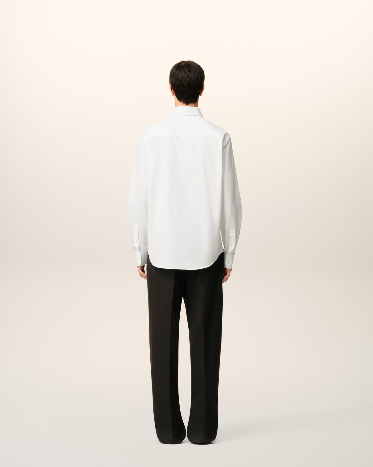 White Poplin Cotton Tailor Shirt