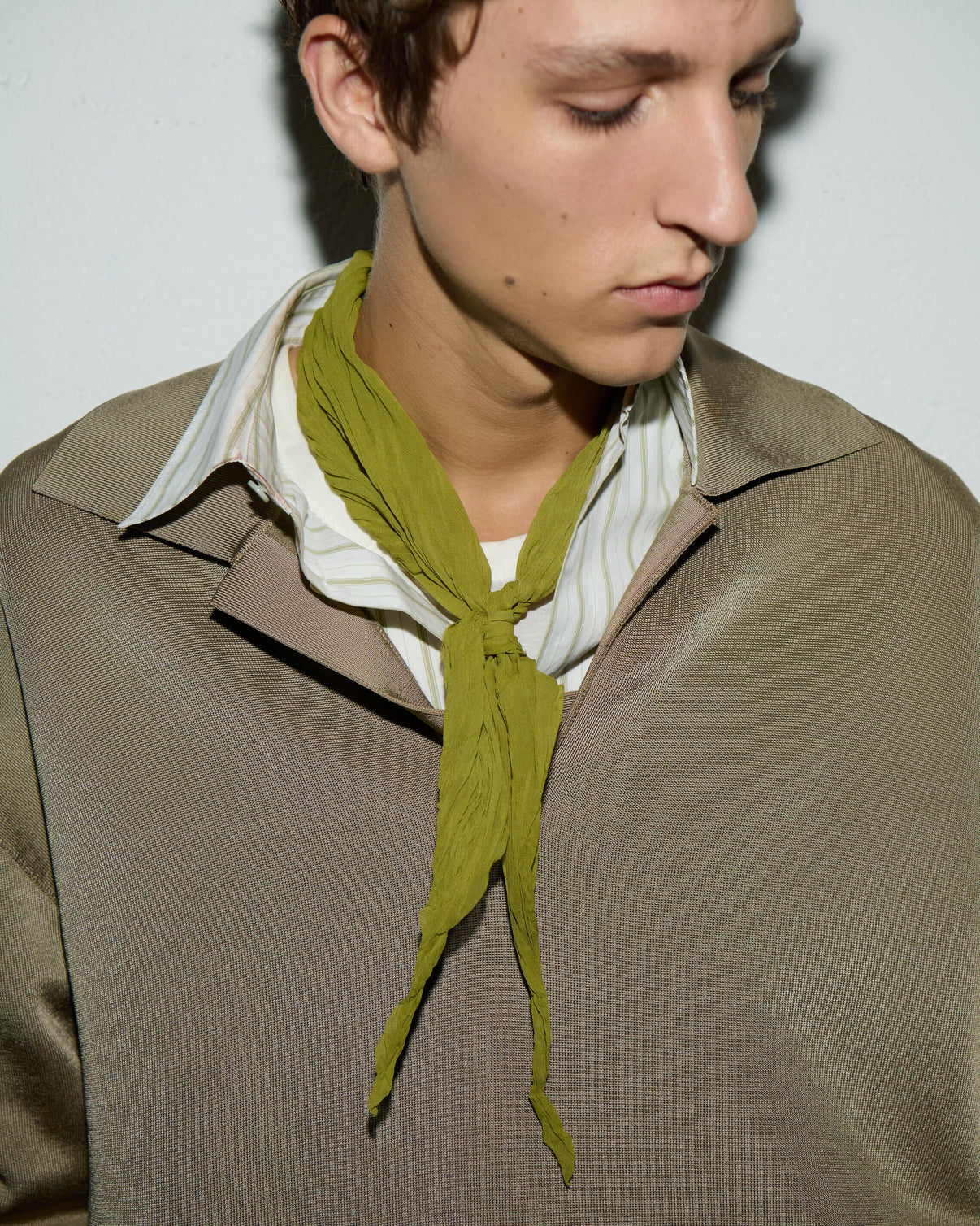 White Striped Cotton Boxy Shirt