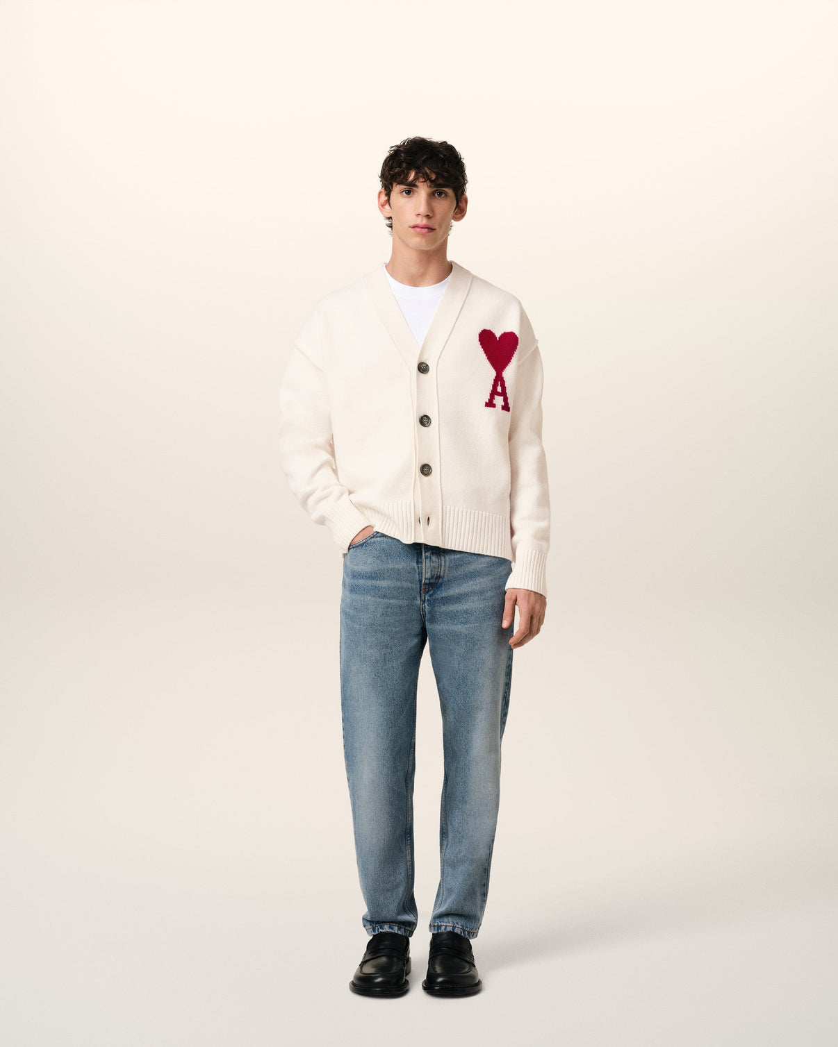 White Wool Cardigan