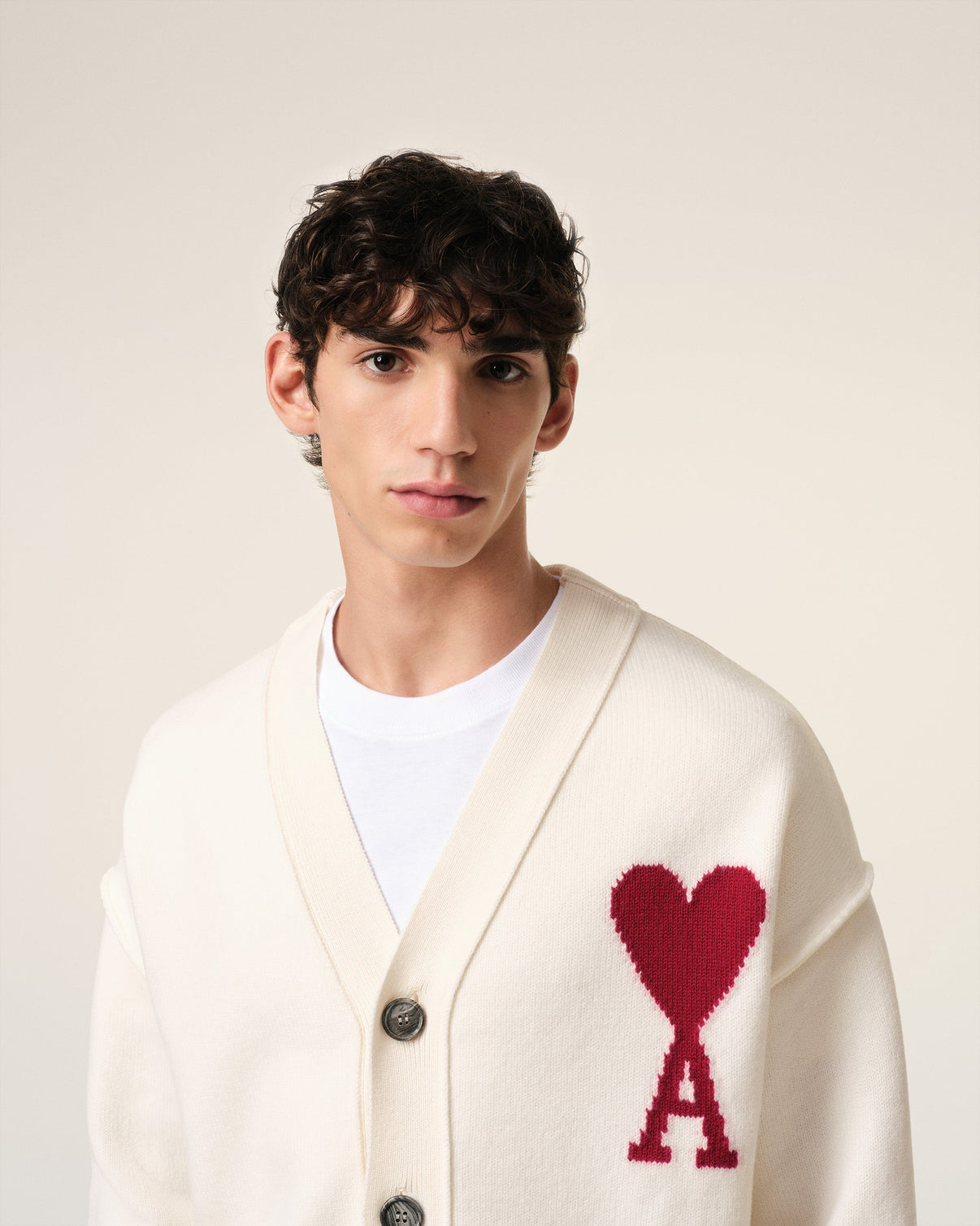 White Wool Cardigan