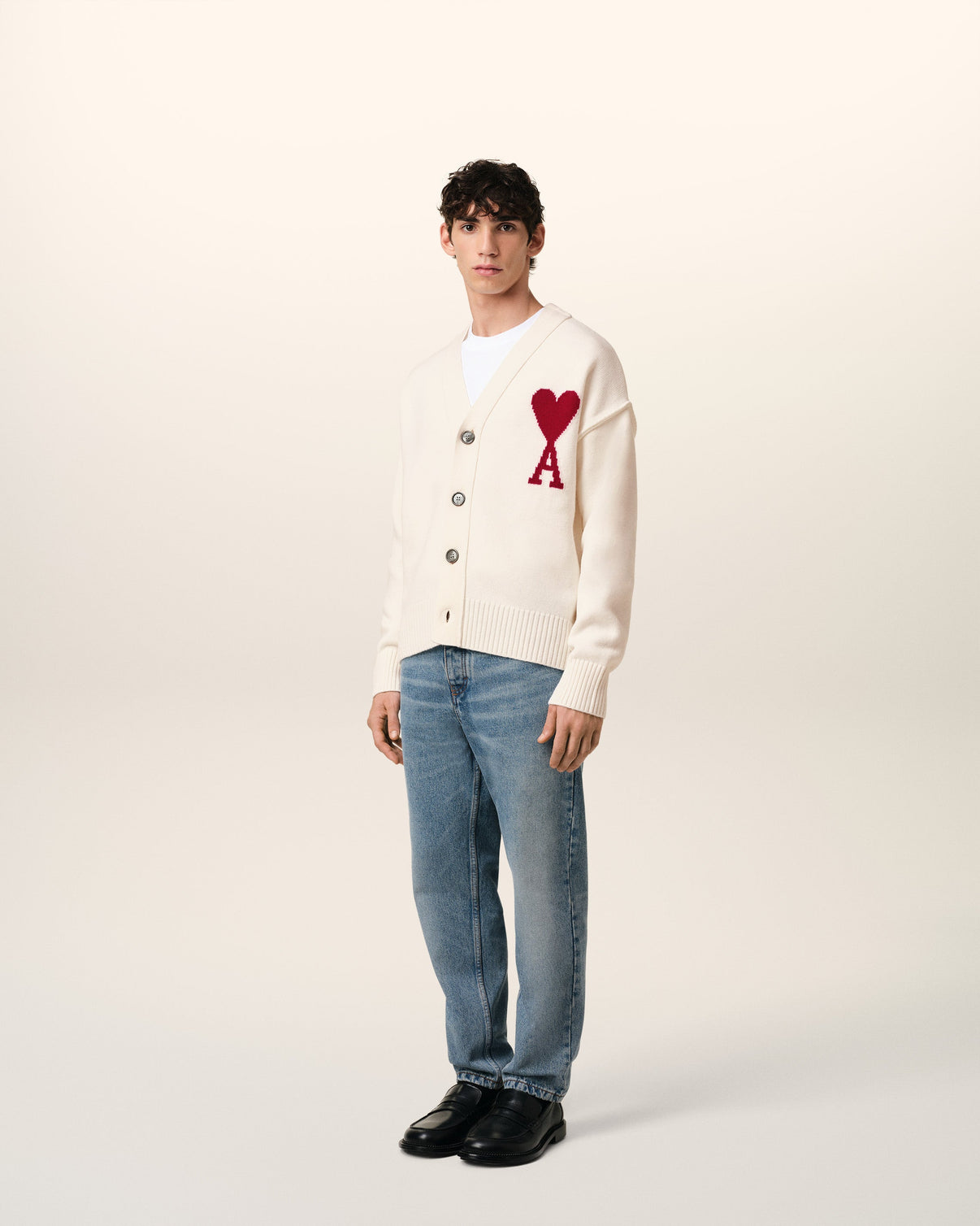 White Wool Cardigan