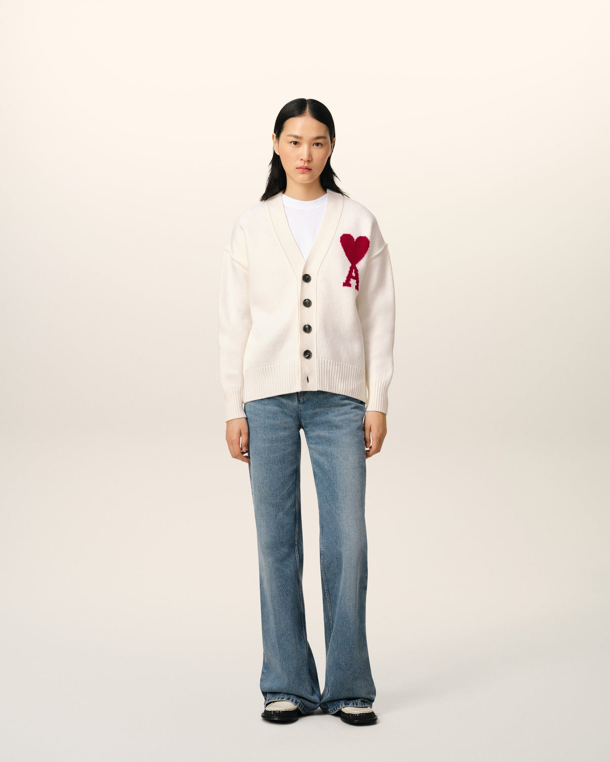 White Wool Cardigan