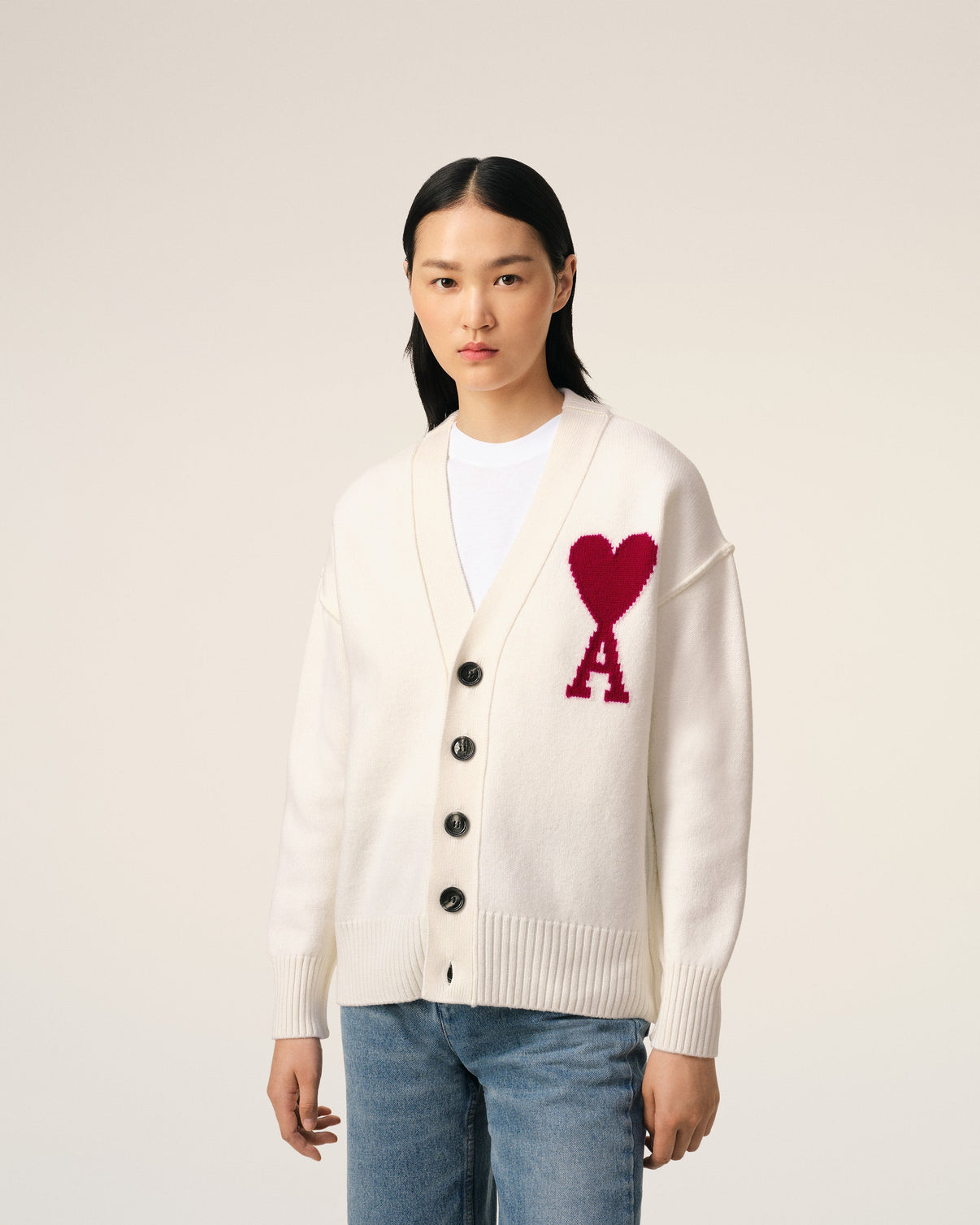 White Wool Cardigan