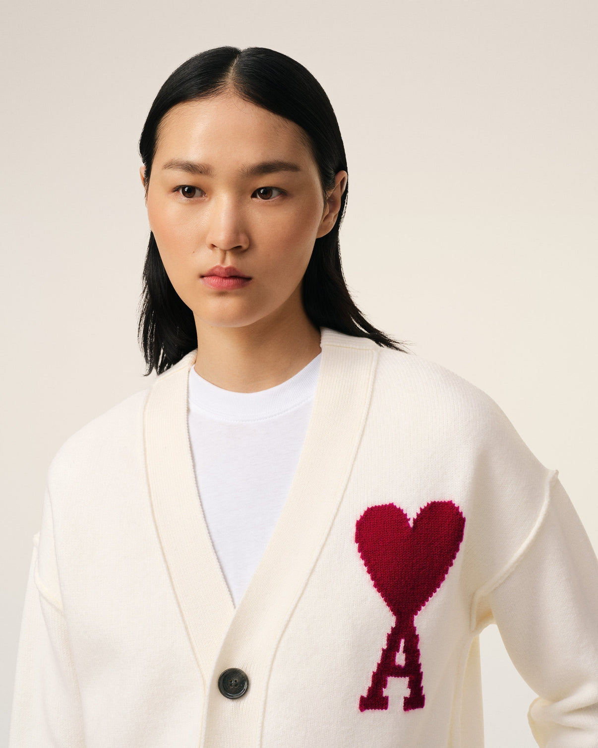 White Wool Cardigan
