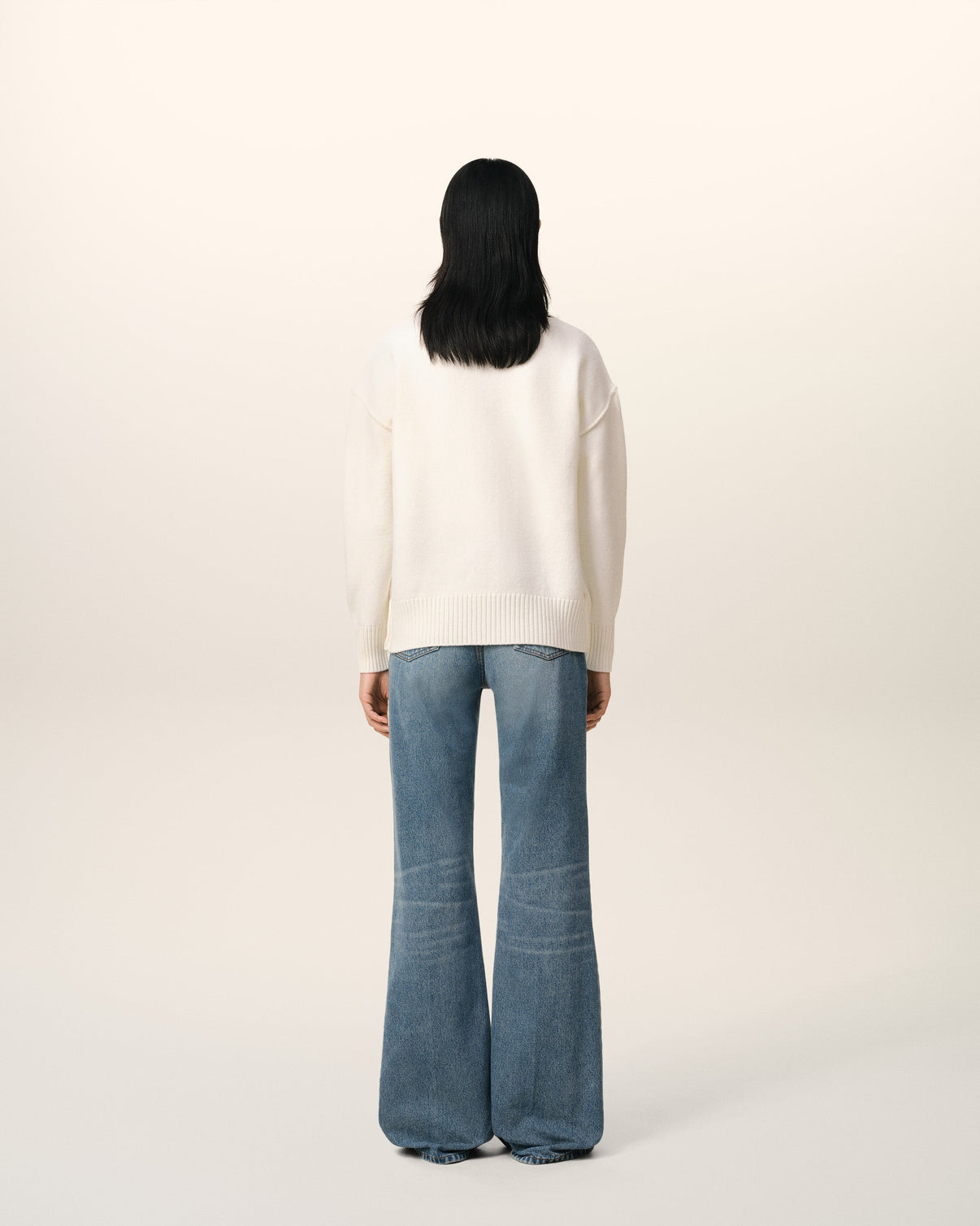 White Wool Cardigan
