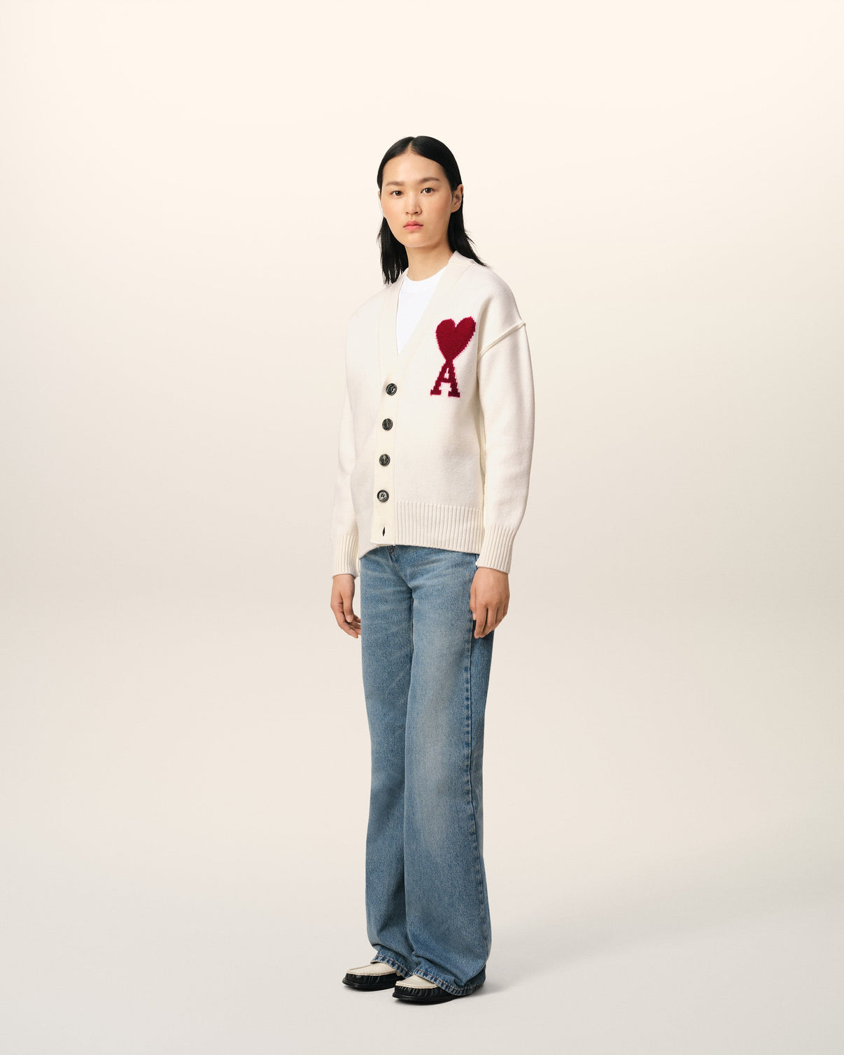 White Wool Cardigan