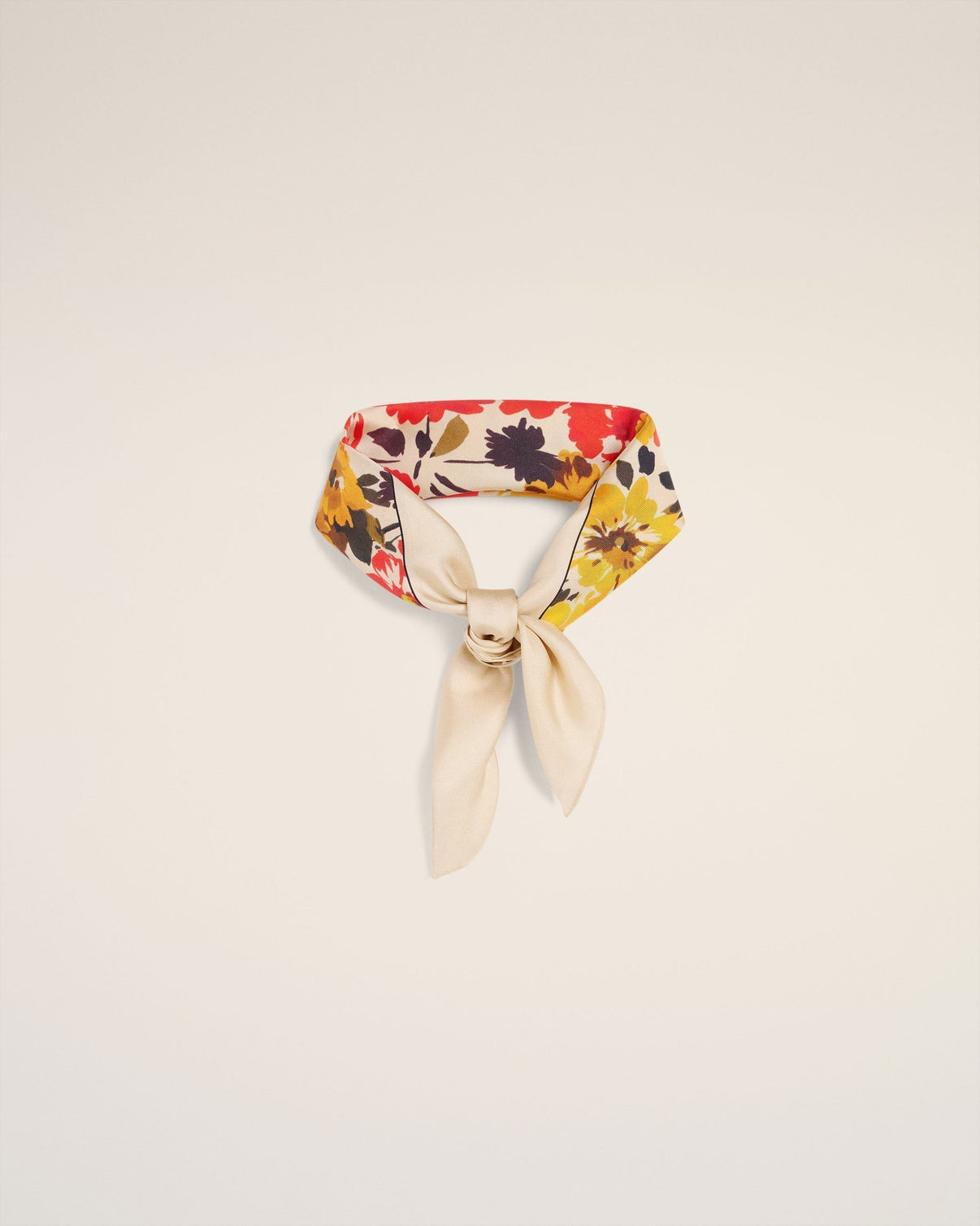Yello Floral Silk Bandana