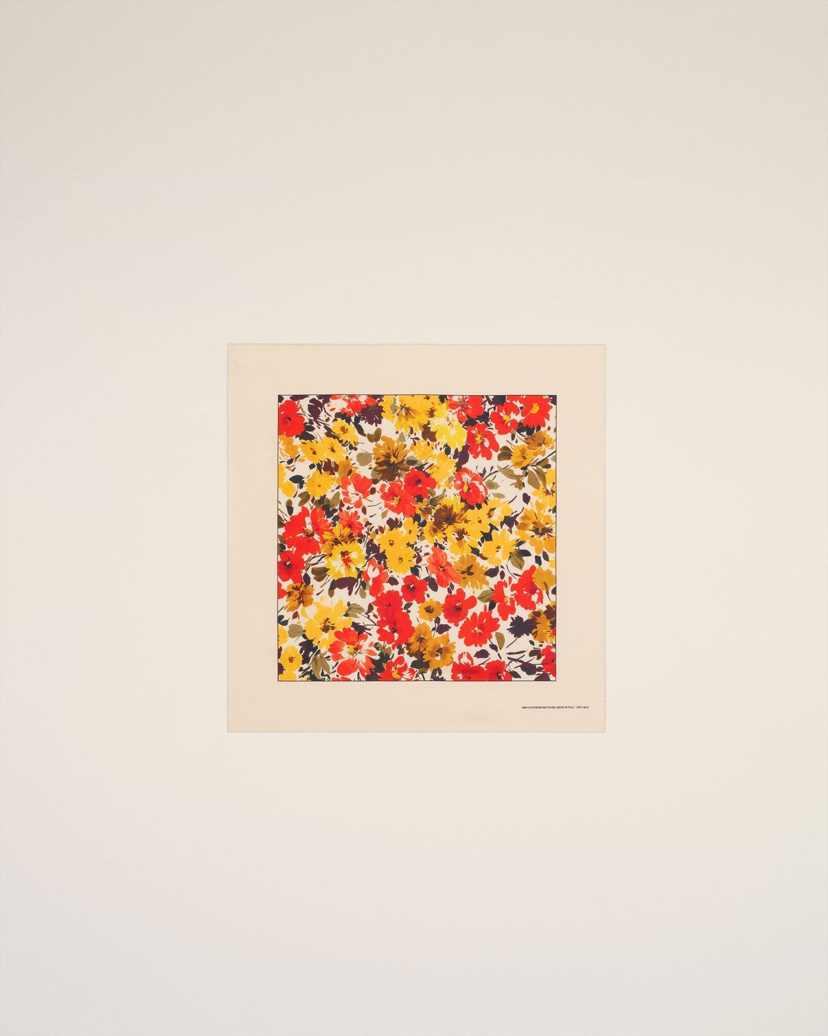 Yello Floral Silk Bandana