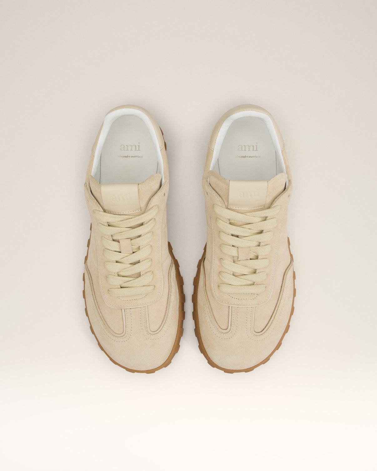 Yellow Leather Low Top Step Sneakers