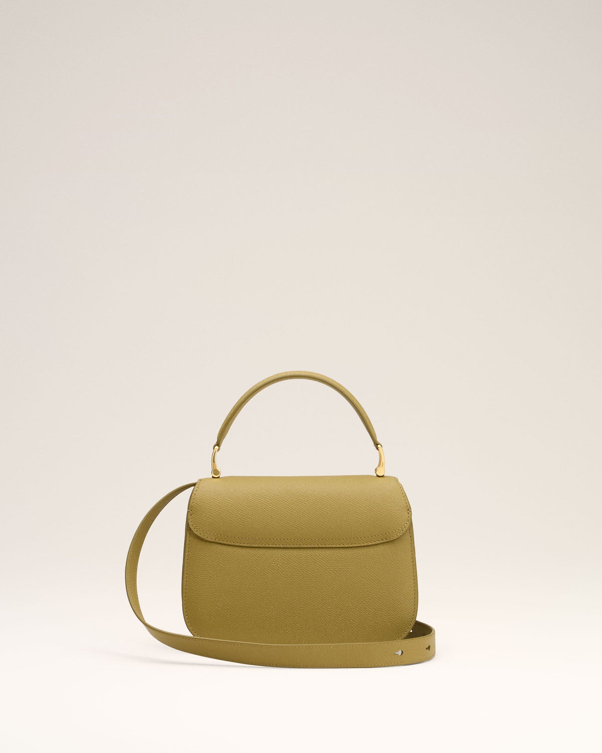 Yellow Leather Top Handle Paris Paris Bag