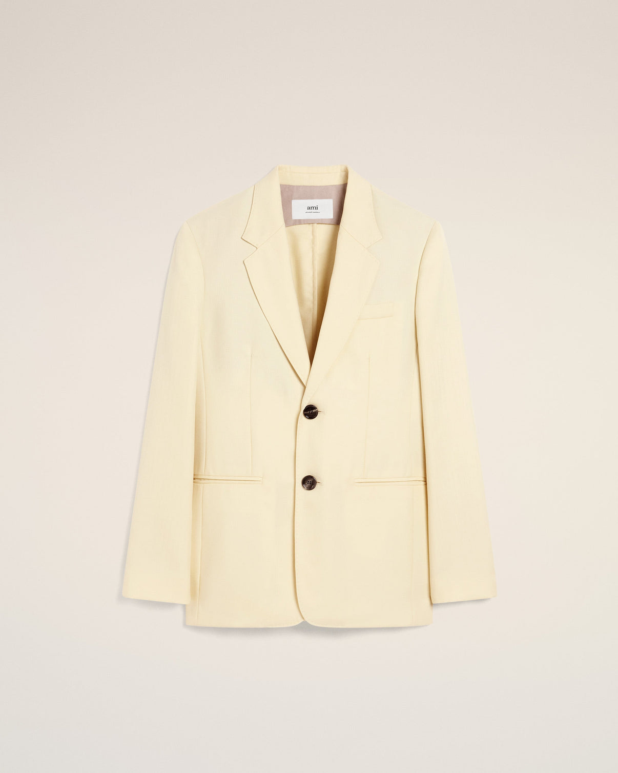 Yellow Wool Semi-Lined Jacket